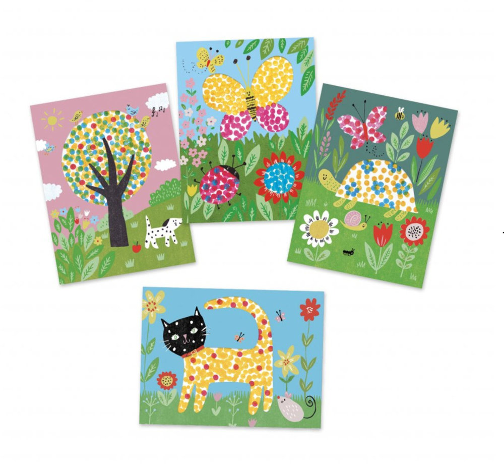 malované obrázky prstíky